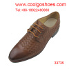 factory fashion style lace up brushed men leather shoes