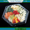 Plastic fruit or vegetable tray with dividers