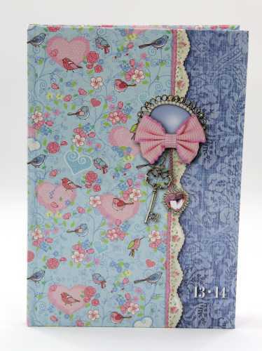 flowers hardcover notebook diary