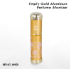 5ml empty gold aluminum perfume atomizer