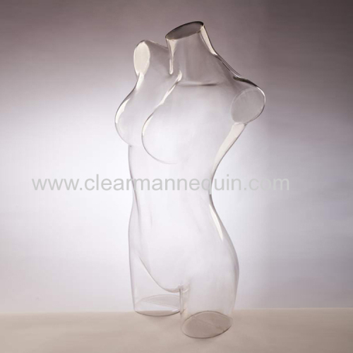 Half-body female plastic torsos mannequin