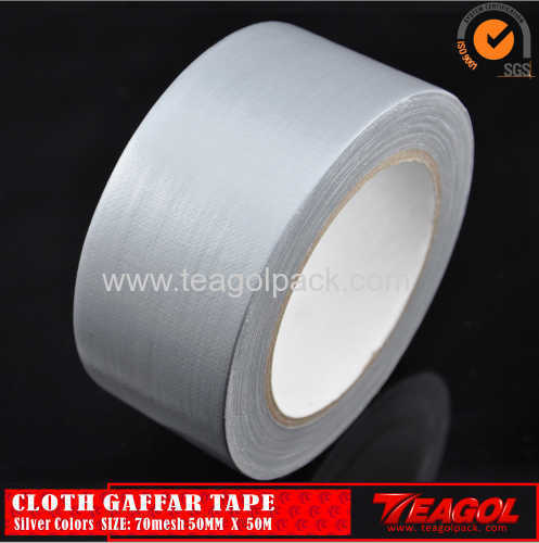 50mmx50M Cloth Gaffar Tape 70mesh White/Silver/Black/Red