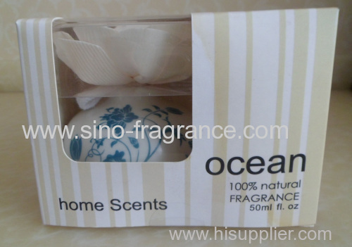 Home scent/ 50ml flower diffuser/ ceramic bottle and sola flower/ 100% natural fragrance