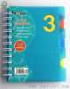 3 tab spiral notebook with pp cover