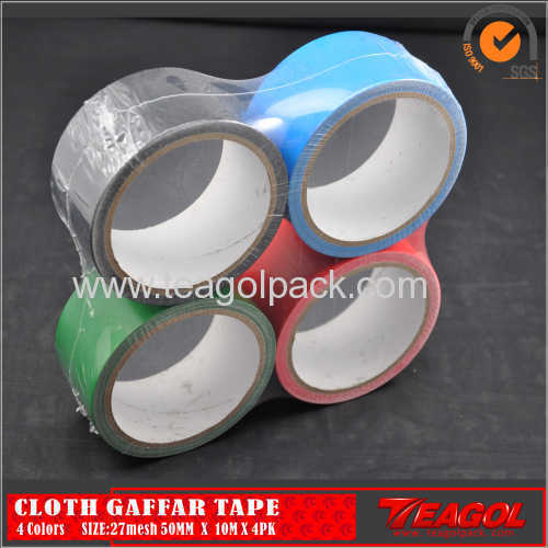 27mesh Cloth Cotton Tape 4Colors Size: 50mm x 10m x 4PK