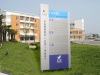 Electric pylons, free standing sign, indoor directional signs, outdoor directional signs, directional signage, building