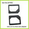 Multifunction Black Nano To Micro Sim Adaptor For IPhone5 / IPhone4