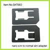 Plastic ABS iphone 5 Nano SIM To Normal SIM Adapter Nano 4FF To 2FF SIM Card