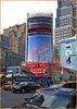 Custom Waterproof PH25mm Outdoor Full Color DIP Curve led display supplier For Square