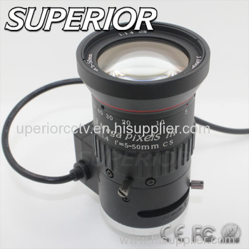 5-50mm Varifocal Auto iris CCTV IR Corrected Lens