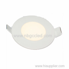 2 Watt 90X70mm LED round Panel Light Fixture with super white LEDs