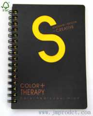 colour therapy fancy spiral notebook with hollow S
