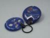 Custom Mini ABS Contactless Security RFID Tag Keychain For Vehicle Identification