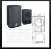 CVR mini speaker 2-way coaxial full range loudspeaker system