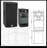 CVR three-way bi-amps full range long throw loudspeaker system