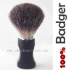Rubber Handle Black Pure Badger Hair Shaving Brush
