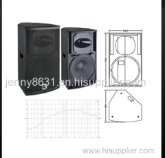 Q-15 is a 2-way, full range loudspeaker system