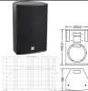 The K-102B is a three-way full range Karaoke loudspeaker