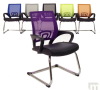 2015 lattest high quality PU leather mesh mid back meeting room guest staff office conference chair factory import