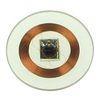 For attendance Access control 13.56MHZ anti shock Clear Copper OD20 rfid disc tag with adhesive stic