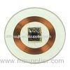 For attendance Access control 13.56MHZ anti shock Clear Copper OD20 rfid disc tag with adhesive stic
