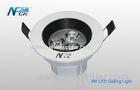 AC 120V 3w LED Recessed Ceiling Lights , 220lm LED Ceiling Light