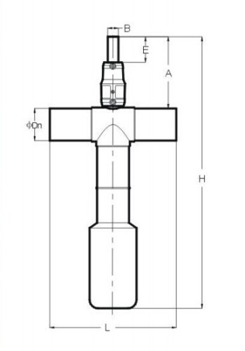 HDPE Lower-pressure Condenser Cylinder Pipe Fittings