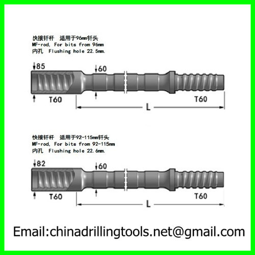 T60 MF thread drill rod