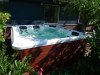 Square outdoor spa hot tubs