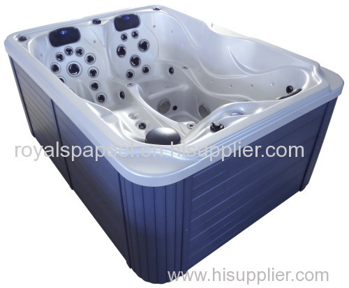 small outdoor spa hot tub