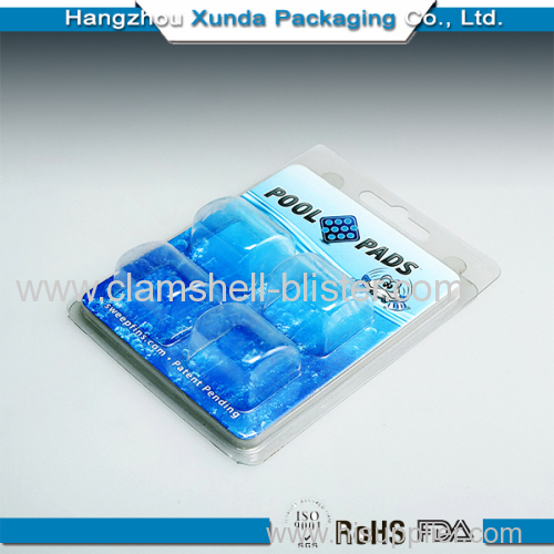 Blister card packaging with hang hole