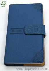 2014 magnetic diary with Suede leather cover