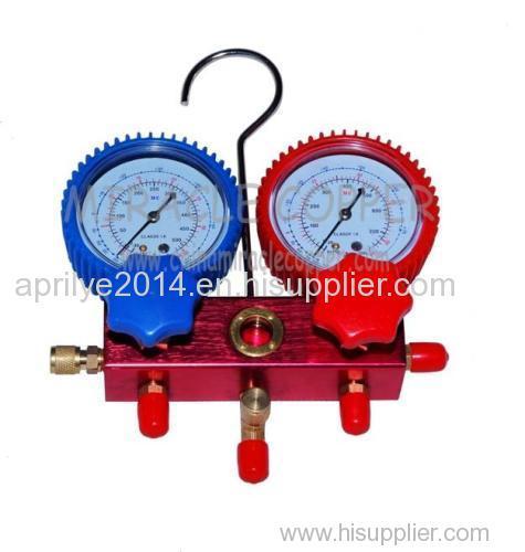 A/C Refrigeration Aluminum Gauge Set