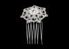 Simple hair comb with pearl and crystal crystal bridal jewelry for weddingHC052-0500