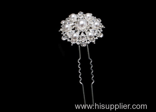 Handmade stylish and clear crystal bridal jewelry hair comb with crystal HC054-0400