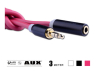 Data cable 3.5mm male to female retractable