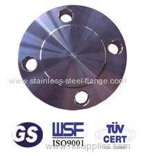 Stainless steel blind flange