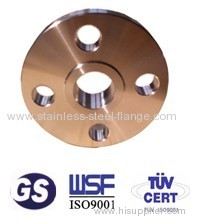 Stainless steel slip on flange