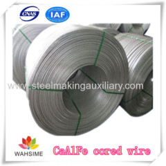 CaAlFe Cored wire metallurgical auxiliary for steel making China manufacturer price