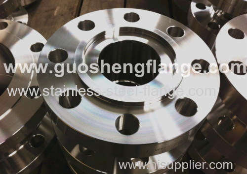 Tongue and groove weld neck flange