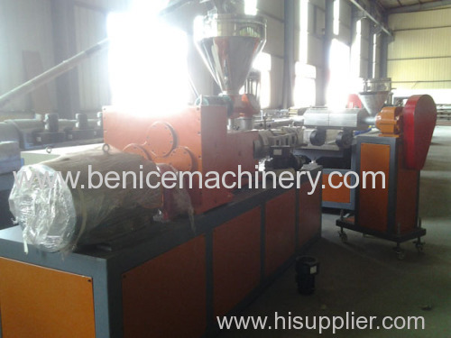 PVC profile extrusion machinery