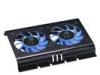 Aluminum Dual Fans Hard Disk Cooler in 60X60X12mm , PC Cooler Fans