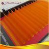 Orange C curl Mink Eyelashes Extensions Polybutylene Terephthalate