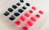 3D Kids Pre Glued Fake Nails , Square Artificial Nail Art for women