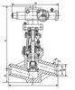 Ductile Cast Iron Power Station Valve, Cut-off Valves J961Y-Pw 5410V