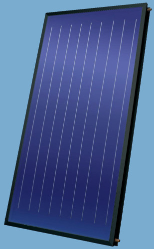 Pressurized flat plate solar collector