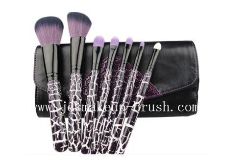 7 Piece Purple Thunder Make Up Brush Set