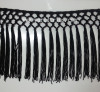 2014 rayon tassel fringe fancy hand knotted fringe