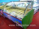 18 Trays R404a Green Commercial Ice Cream Display Freezer For Shop