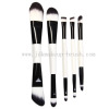 5pcs Double Ended Makeup Brush Cosmetic Set Kit with Cloth Brush Bag
